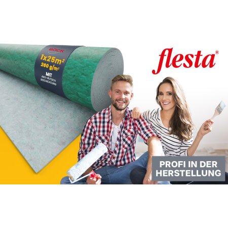 flesta® Abdeckvlies Haftvlies Premium 260g weiß 1 x 25 m