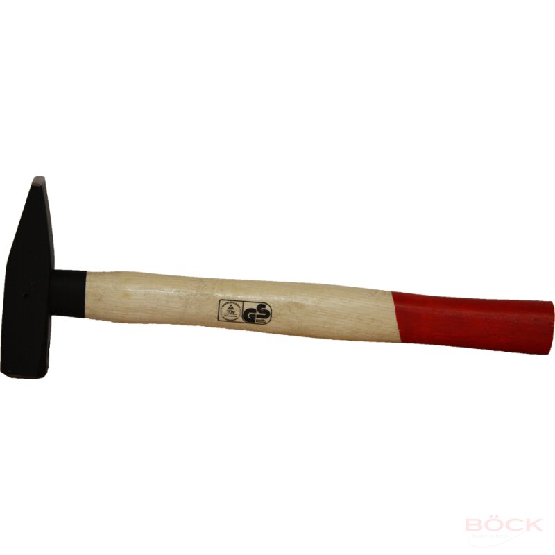 Schlosserhammer 500 g geschmiedet mit Holzstiel - gebar