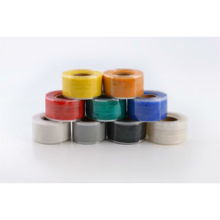 BlitzTape STANDARD in Farbe GELB, Breite 25 mm x Länge 3 m x Dicke 0,5 mm, universelles selbstverschweißendes Silikonband Reparaturband Dichtungsband Tape